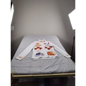 Clemson Tigers Jacket Women's Size Small White Full Zip Embroidered Fleece